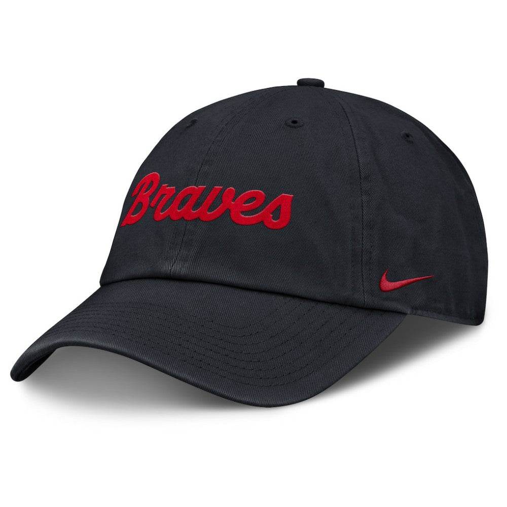 Atlanta Braves Nike Club Adjustable Hat - Navy Hats