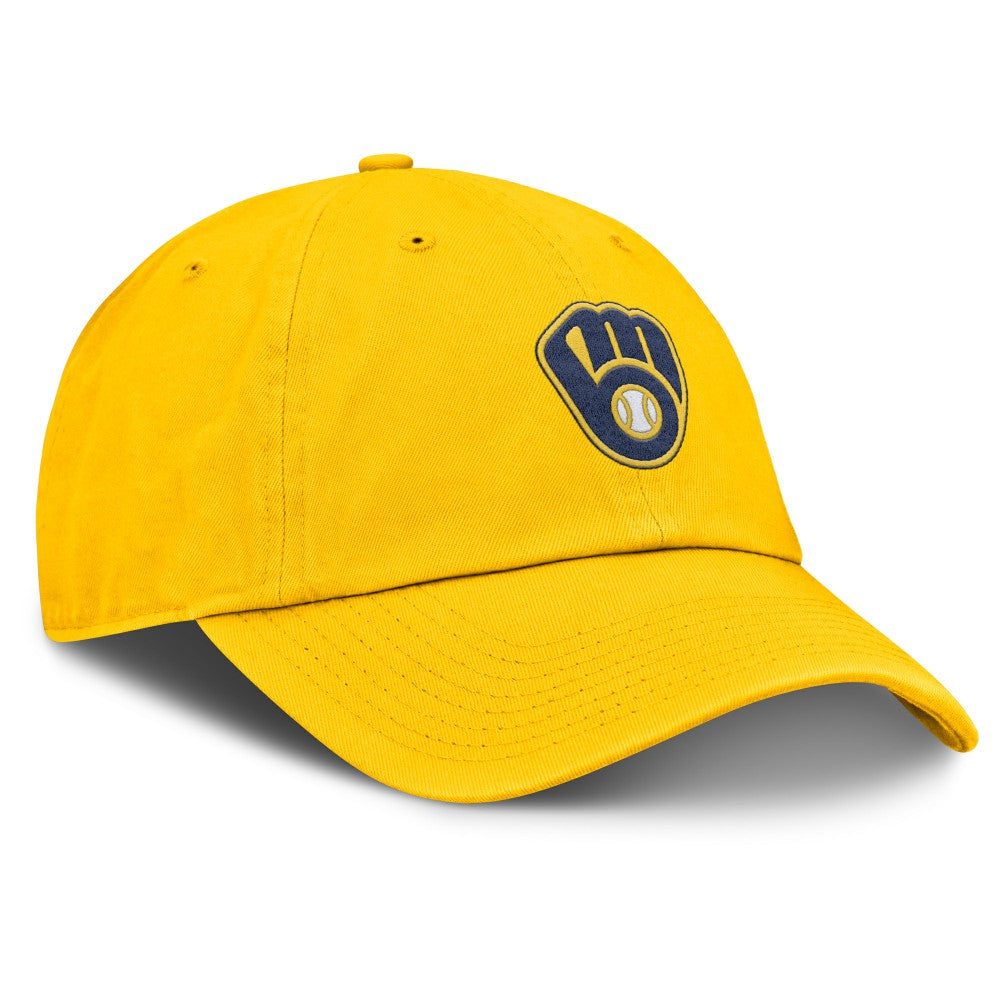 Milwaukee Brewers Nike Club Adjustable Hat - Gold Hats