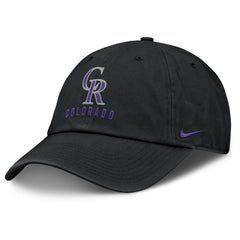 Colorado Rockies Nike Club Adjustable Hat - Black Hats