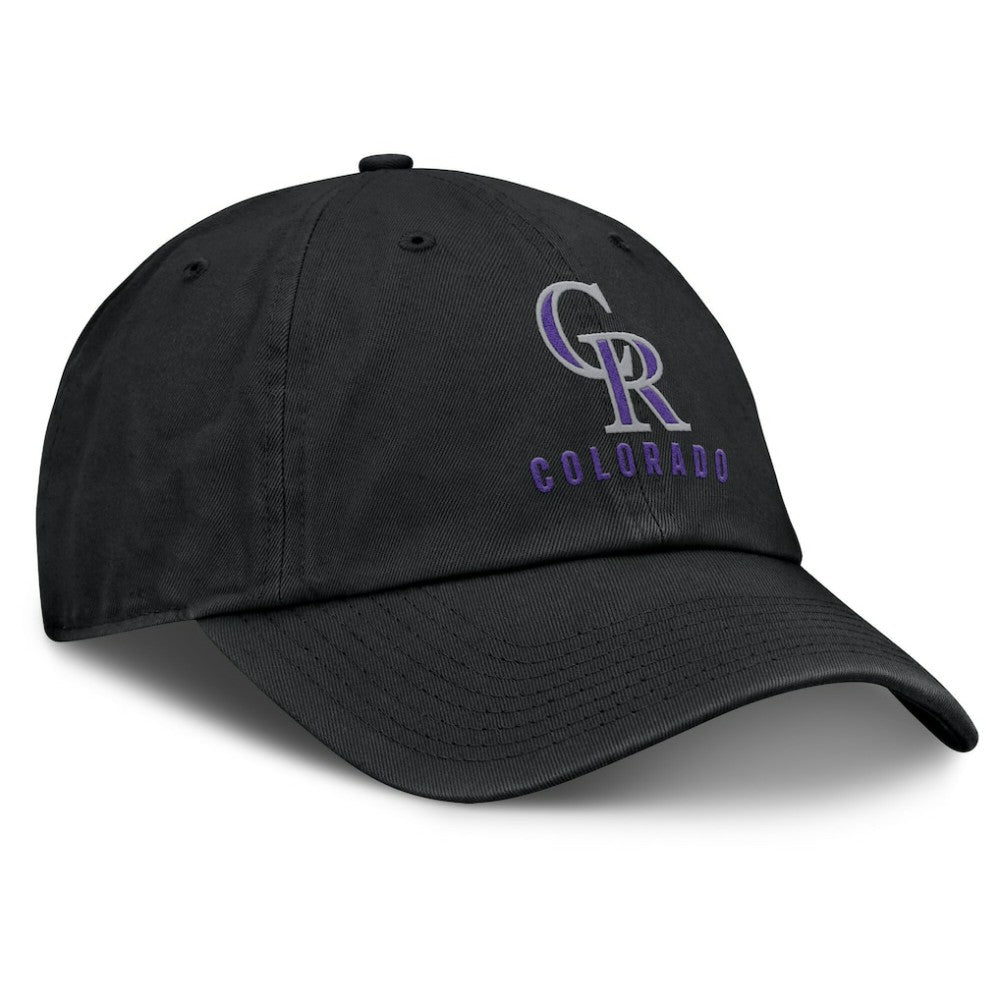 Colorado Rockies Nike Club Adjustable Hat - Black Hats