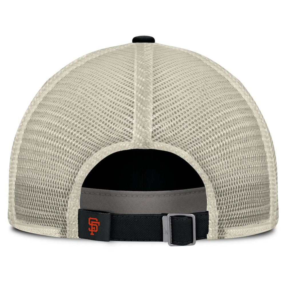 San Francisco Giants Nike Cooperstown Collection Club Trucker Adjustable Hat - Black/Natural Hats
