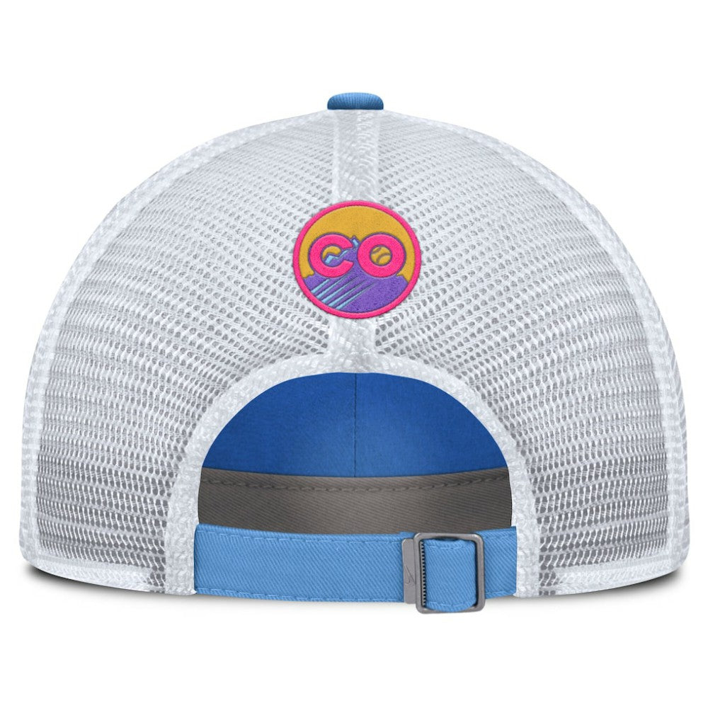 Colorado Rockies Nike Unisex 2025 City Connect Club Adjustable Trucker Hat - Light Blue/White Hats