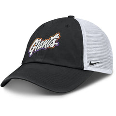 San Francisco Giants Nike Unisex 2025 City Connect Club Adjustable Trucker Hat -  Black/White Hats