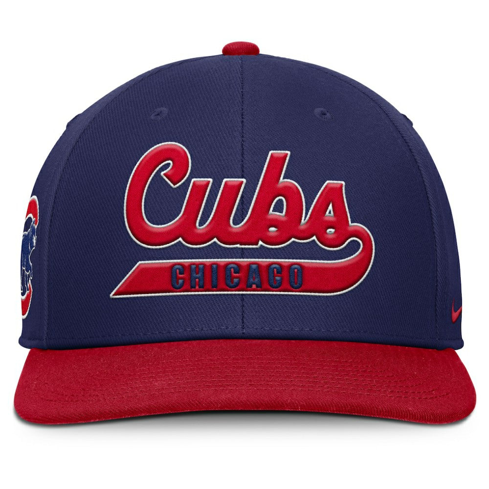 Chicago Cubs Nike Pro Performance Snapback Hat - Royal/Red Hats