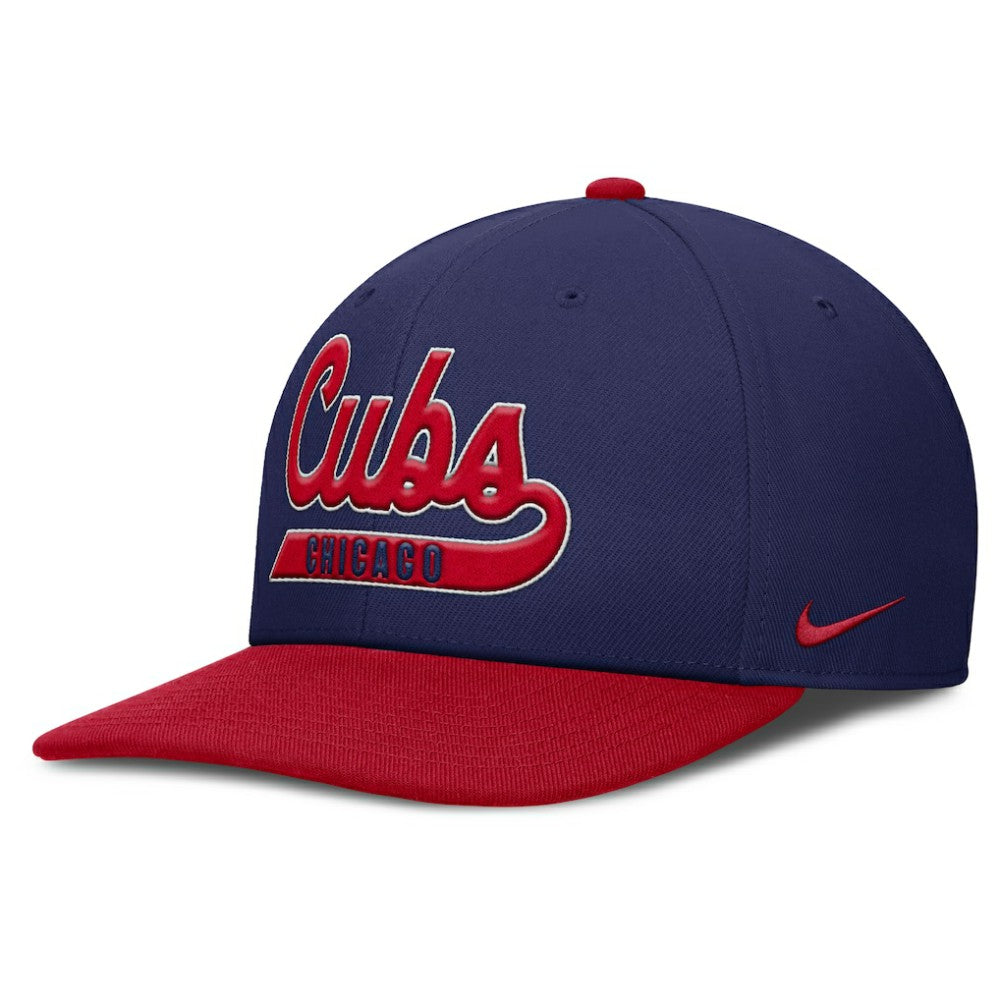 Chicago Cubs Nike Pro Performance Snapback Hat - Royal/Red Hats