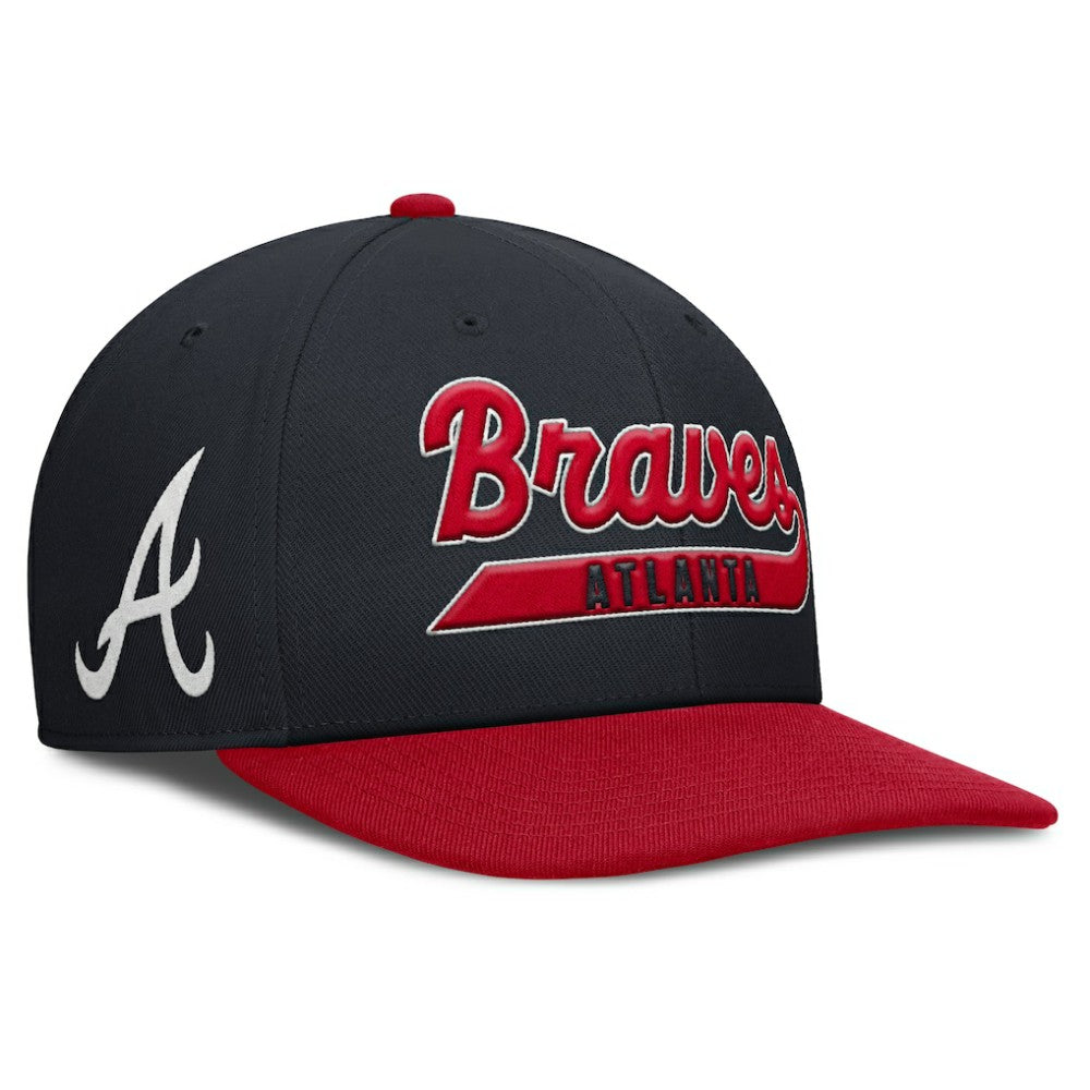 Atlanta Braves Nike Pro Performance Snapback Hat - Navy/Red Hats