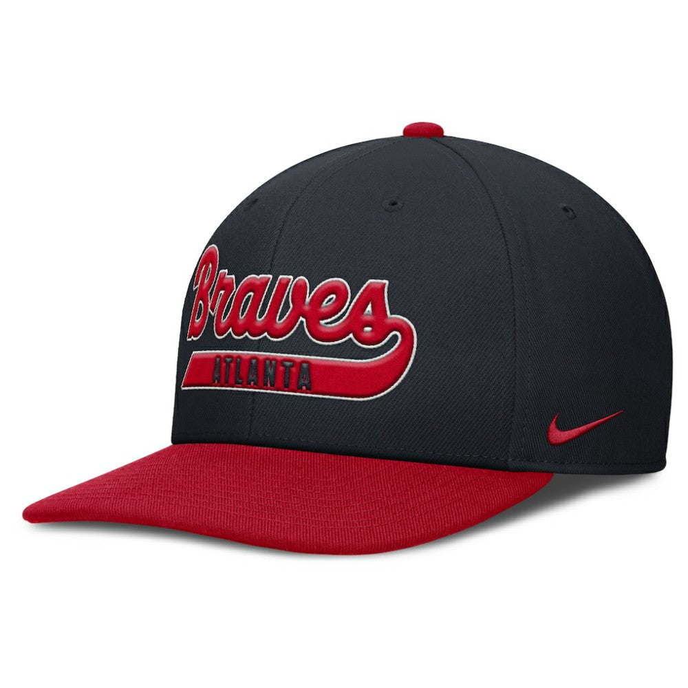 Atlanta Braves Nike Pro Performance Snapback Hat - Navy/Red Hats