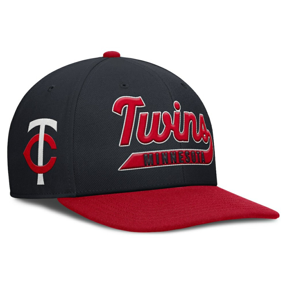 Minnesota Twins Nike Pro Performance Snapback Hat - Navy/Red Hats