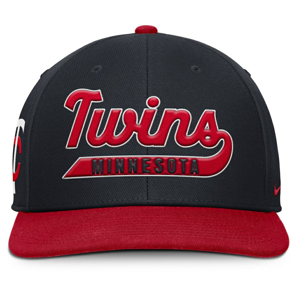 Minnesota Twins Nike Pro Performance Snapback Hat - Navy/Red Hats