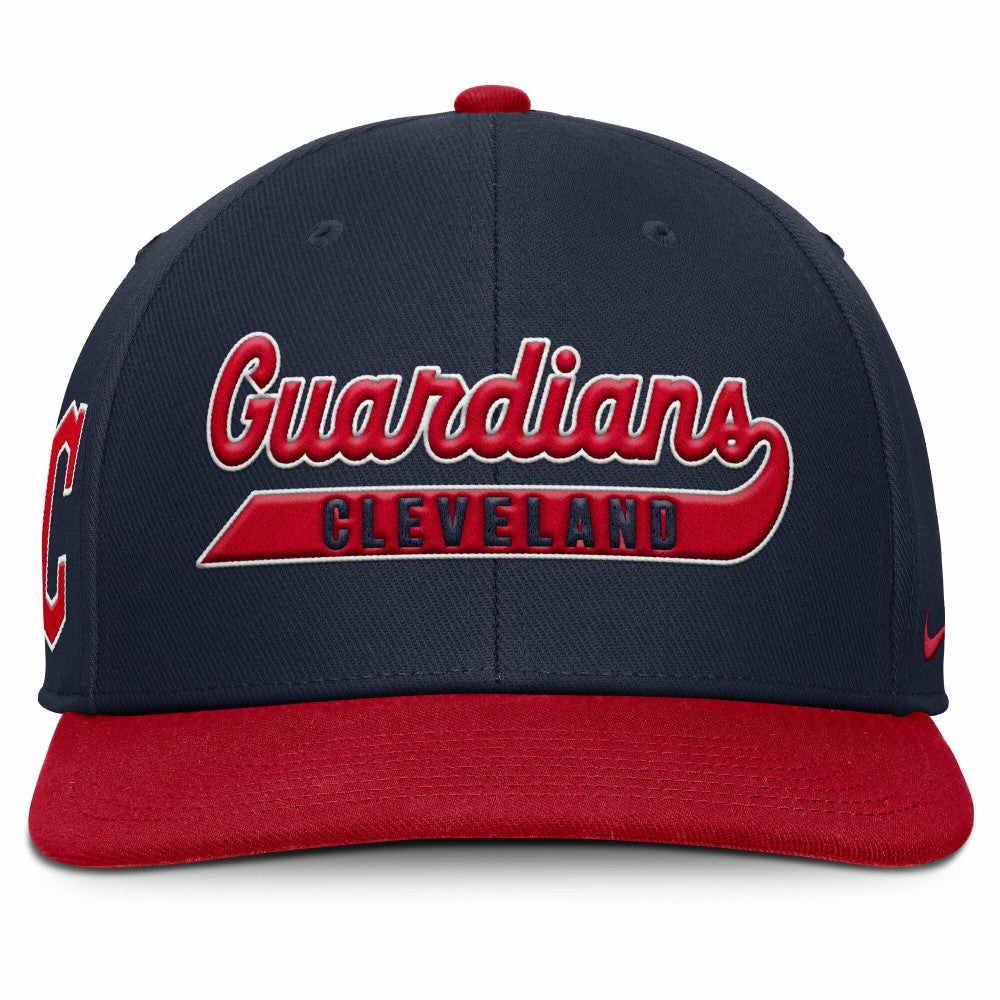 Cleveland Guardians Nike Pro Performance Snapback Hat - Navy/Red Hats