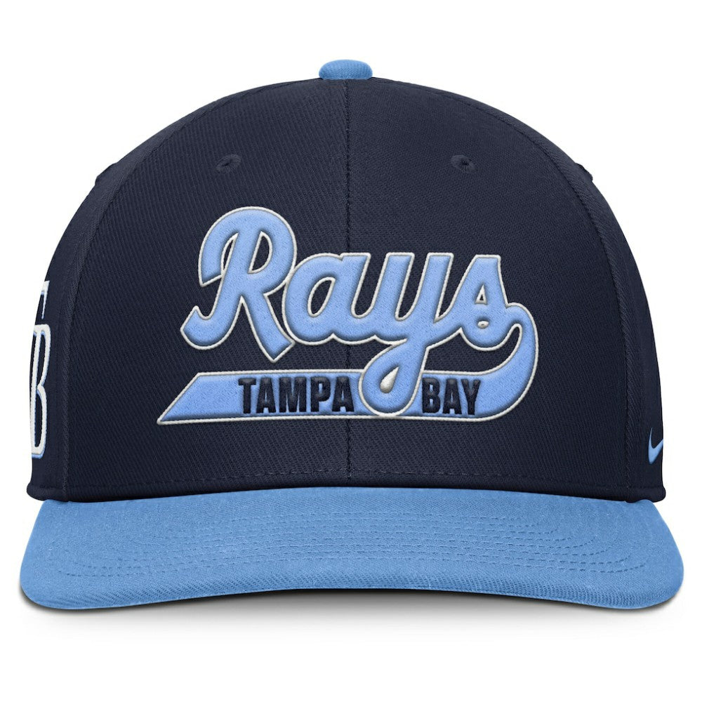 Tampa Bay Rays Nike Pro Performance Snapback Hat - Navy/Light Blue Hats