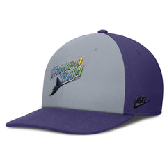 Tampa Bay Rays Nike Pro Performance Snapback Hat - Gray/Purple Hats