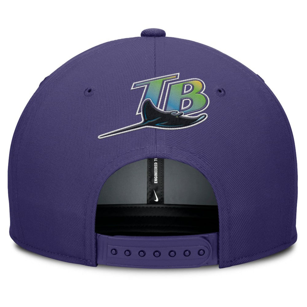 Tampa Bay Rays Nike Pro Performance Snapback Hat - Gray/Purple Hats