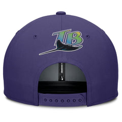 Tampa Bay Rays Nike Pro Performance Snapback Hat - Gray/Purple Hats
