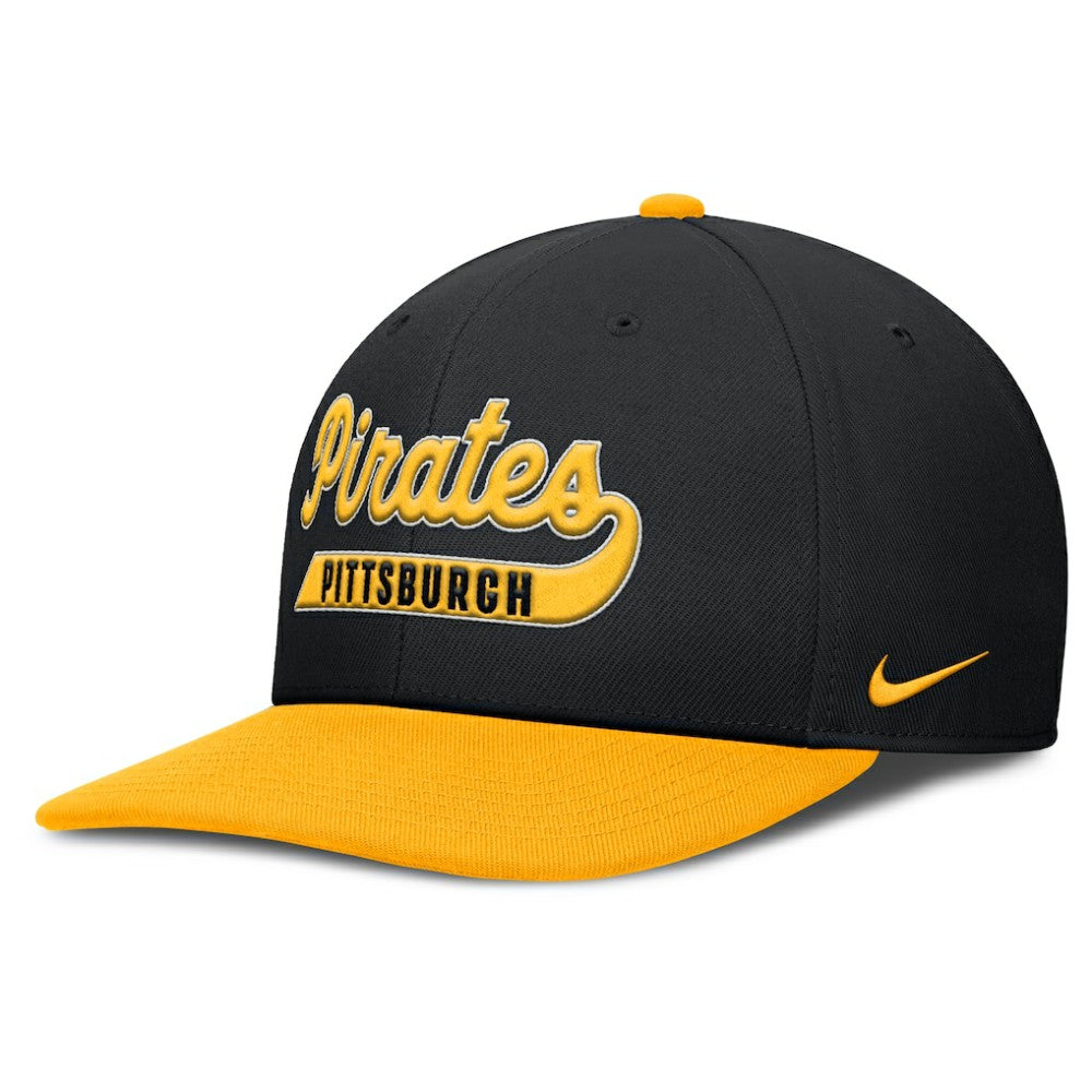 Pittsburgh Pirates Nike Pro Performance Snapback Hat - Black/Gold Hats