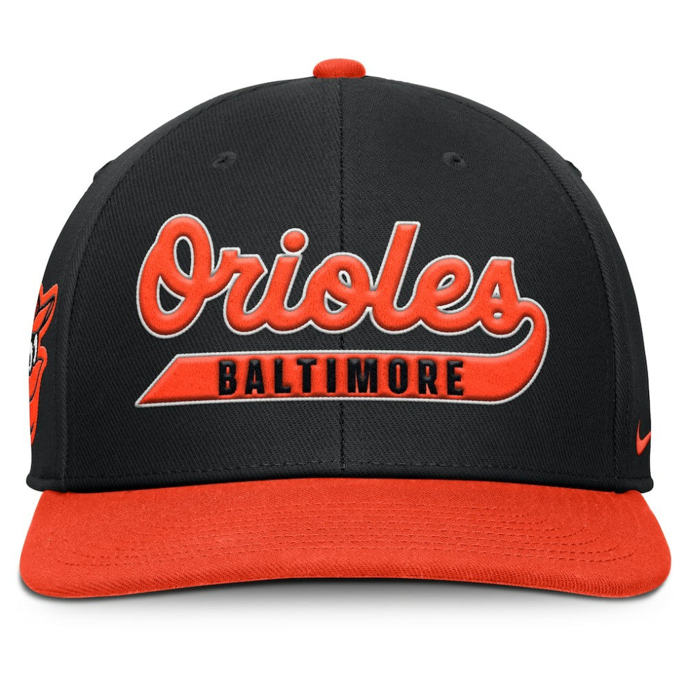 Baltimore Orioles Nike Pro Performance Snapback Hat - Black/Orange Hats