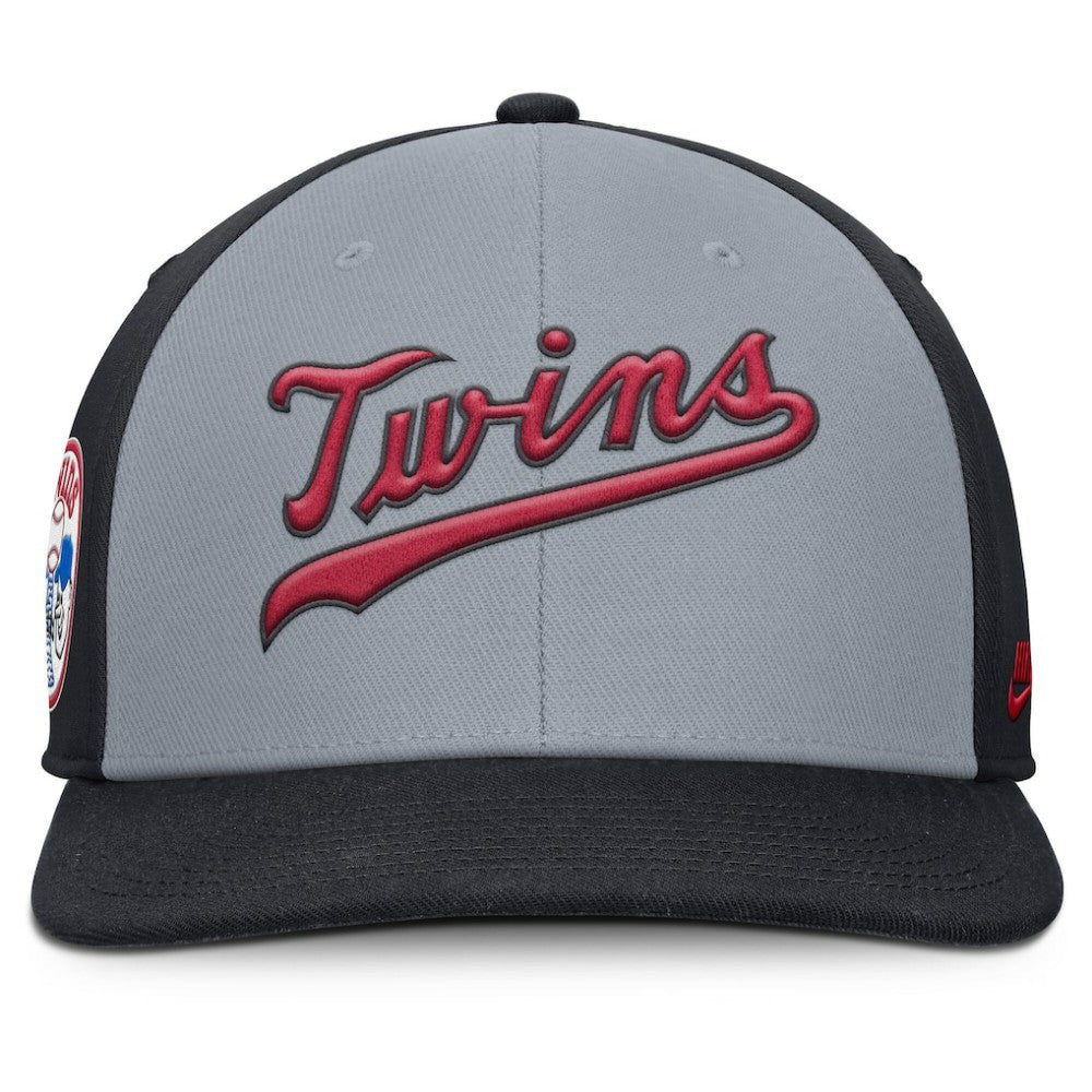 Minnesota Twins Nike Pro Performance Snapback Hat - Gray/Navy Hats
