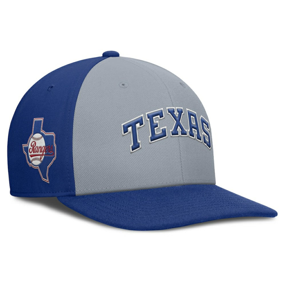 Texas Rangers Nike Pro Performance Snapback Hat - Gray/Royal Hats