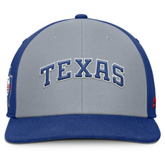 Texas Rangers Nike Pro Performance Snapback Hat - Gray/Royal Hats