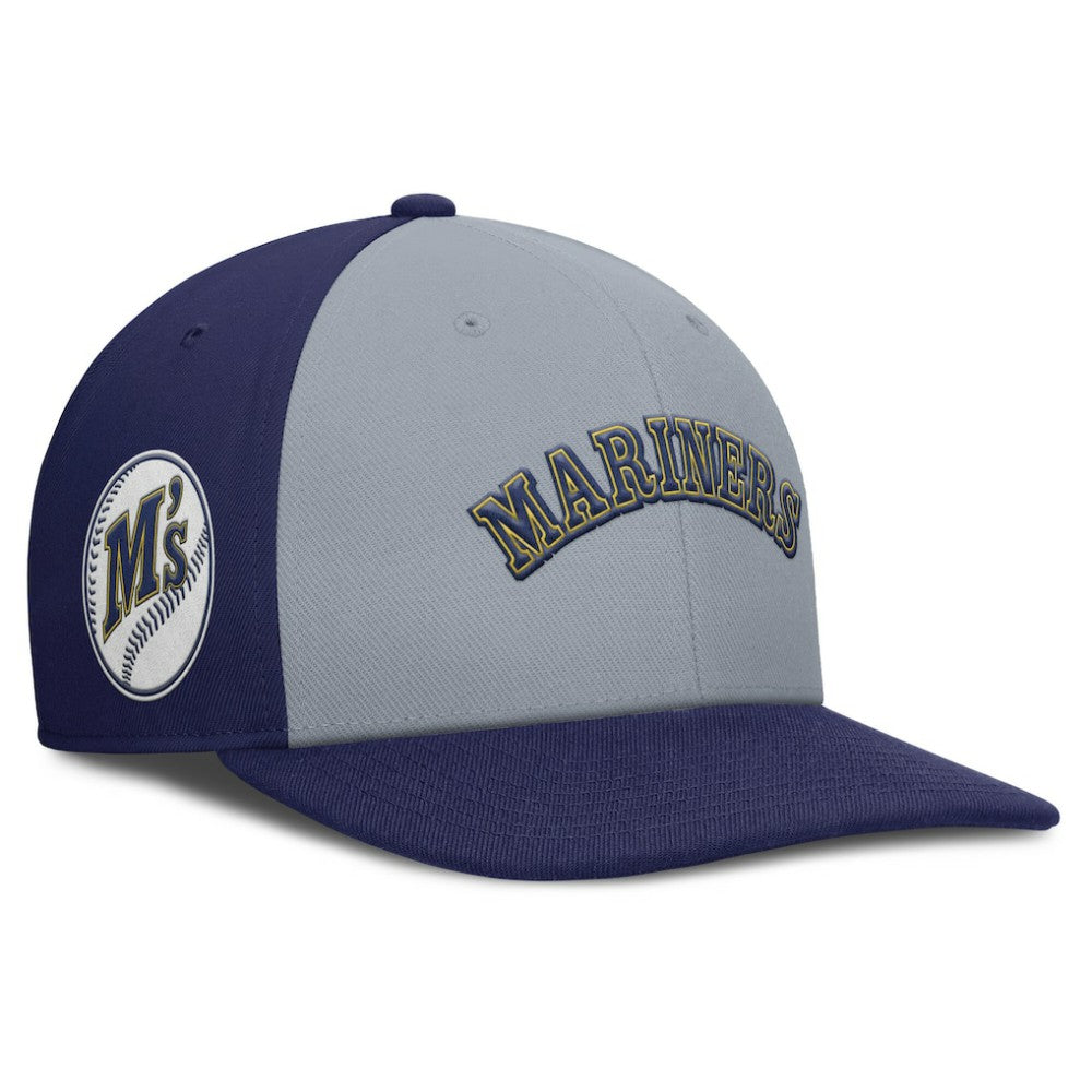Seattle Mariners Nike Pro Performance Snapback Hat - Gray/Navy Hats