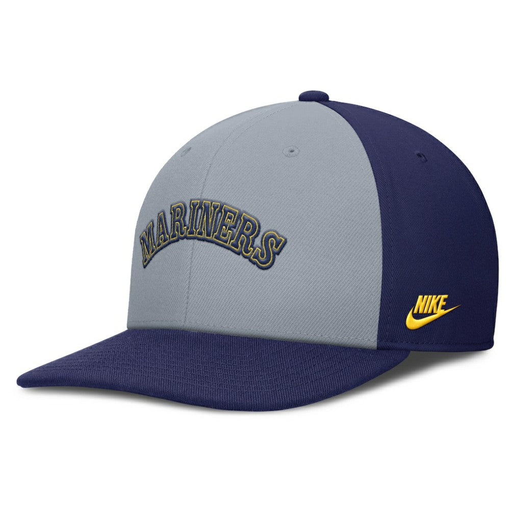 Seattle Mariners Nike Pro Performance Snapback Hat - Gray/Navy Hats