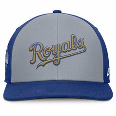 Kansas City Royals Nike Pro Performance Snapback Hat - Gray/Royal Hats
