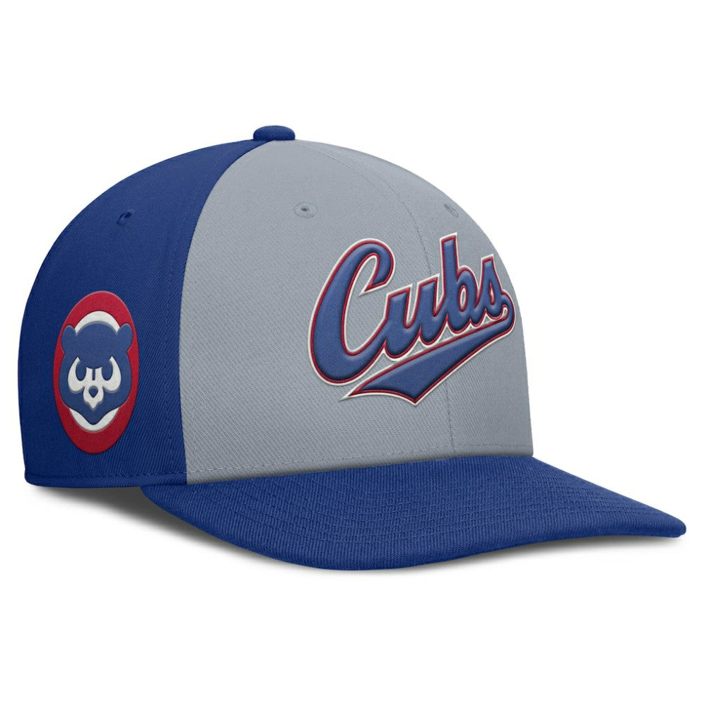 Chicago Cubs Nike Pro Performance Snapback Hat - Gray/Royal Hats