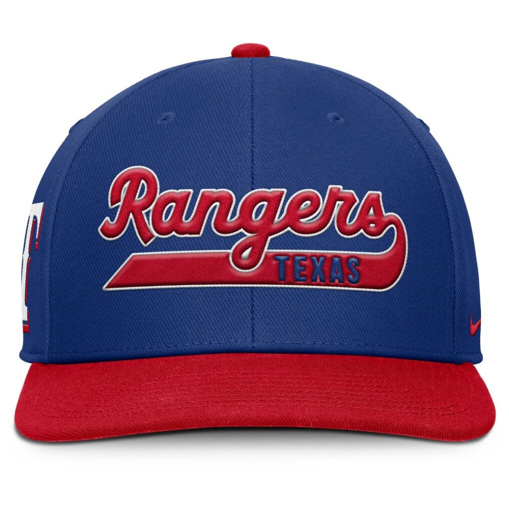 Texas Rangers Nike Pro Performance Snapback Hat - Royal/Red Hats