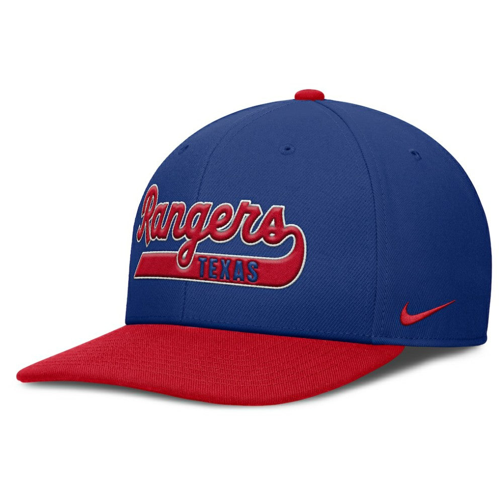 Texas Rangers Nike Pro Performance Snapback Hat - Royal/Red Hats