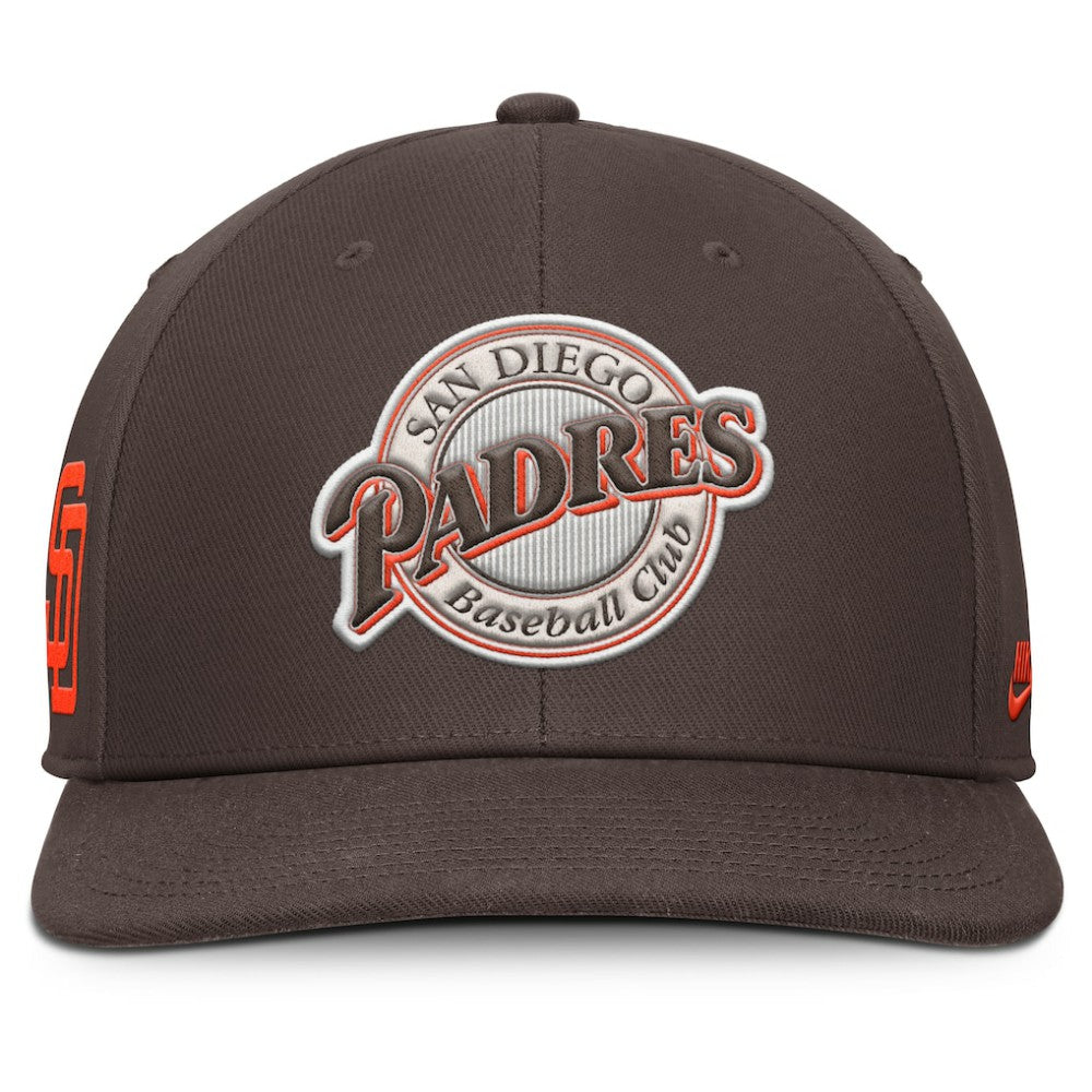 San Diego Padres Nike Pro Performance Snapback Hat - Brown Hats