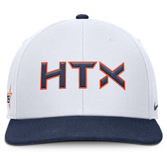 Houston Astros Nike 2025 City Connect Pro Performance Snapback Hat - White/Navy Hats
