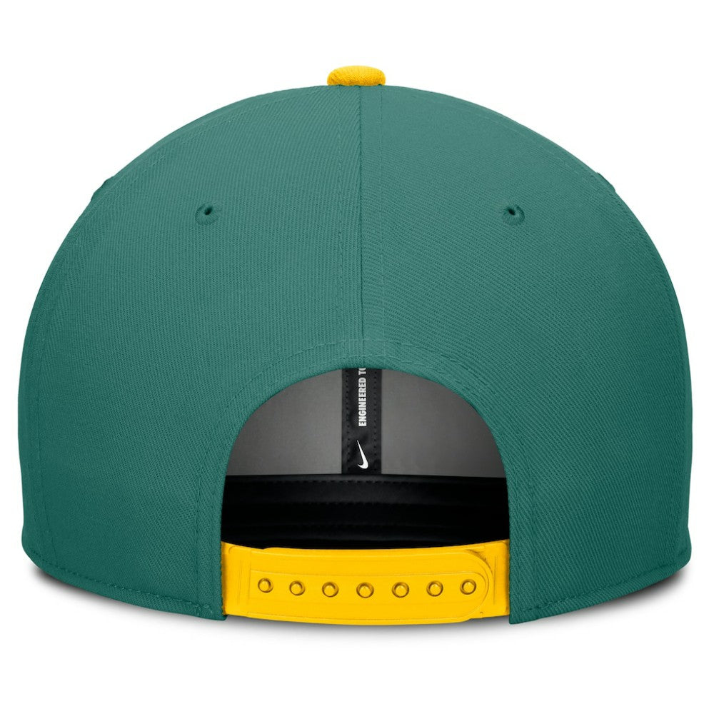 Boston Red Sox Nike 2025 City Connect Pro Performance Snapback Hat - Green/Yellow Hats