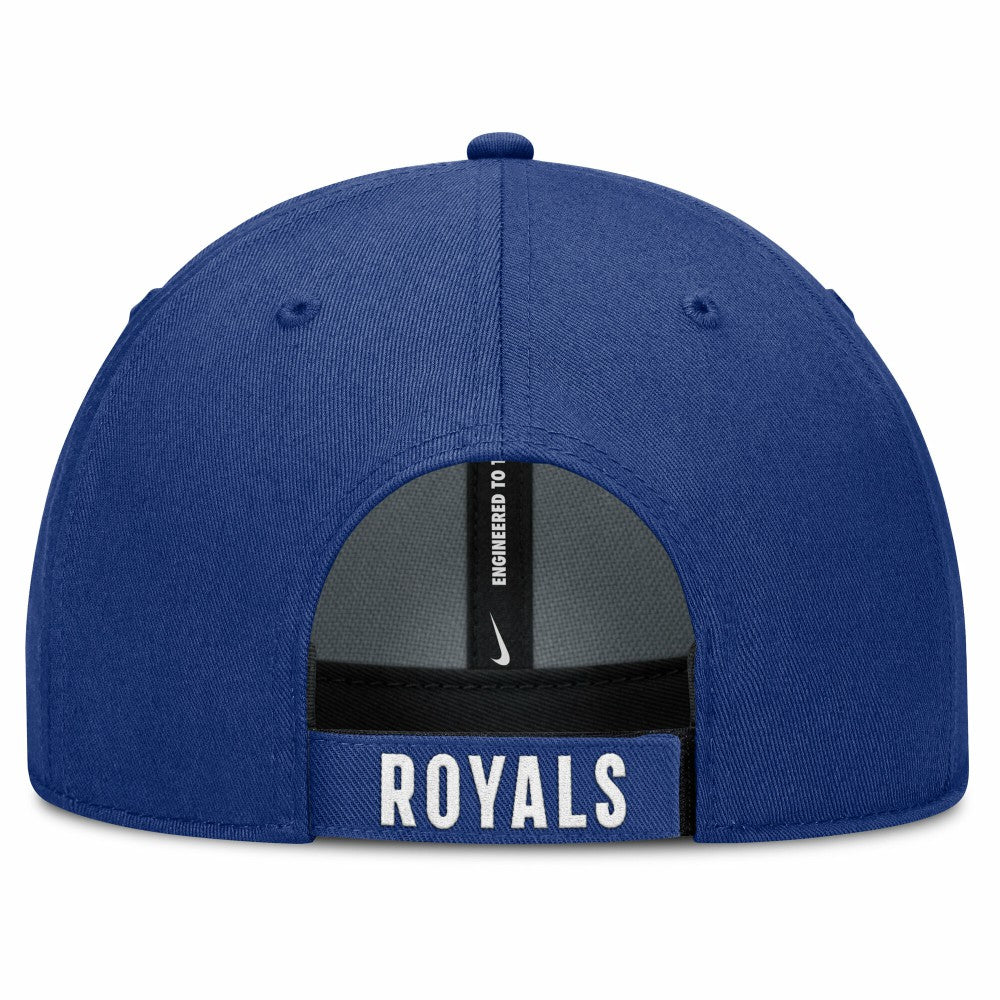Kansas City Royals Nike Club Performance Adjustable Hat - White/Royal Hats