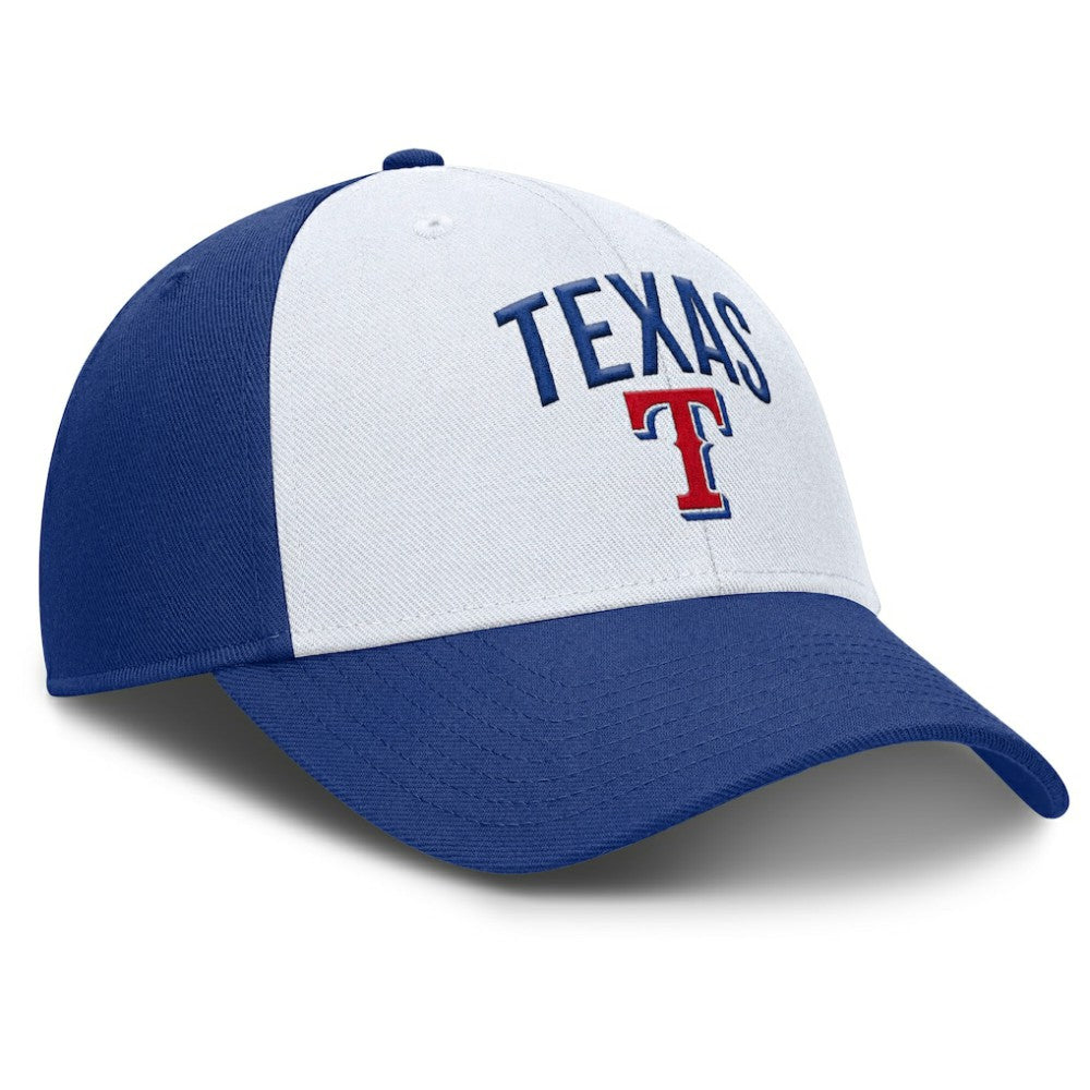 Texas Rangers Nike Club Performance Adjustable Hat - White/Royal Hats