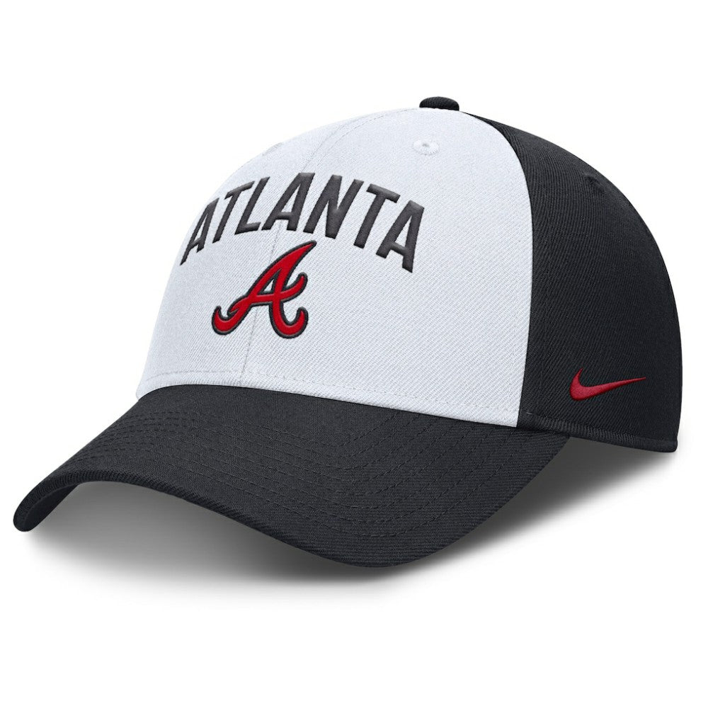 Atlanta Braves Nike Club Performance Adjustable Hat - White/Navy Hats