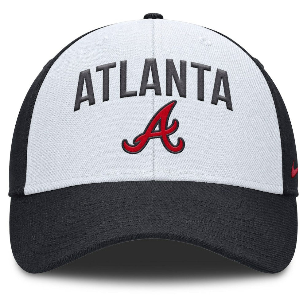 Atlanta Braves Nike Club Performance Adjustable Hat - White/Navy Hats