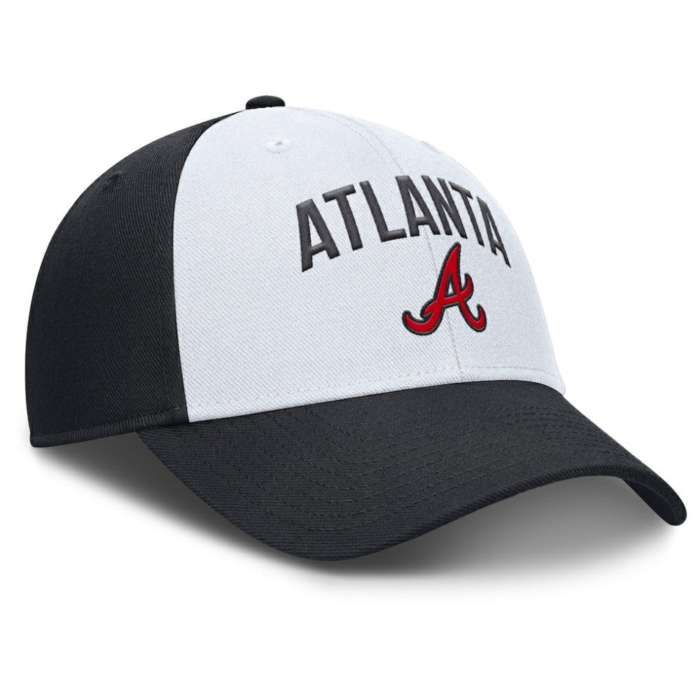 Atlanta Braves Nike Club Performance Adjustable Hat - White/Navy Hats