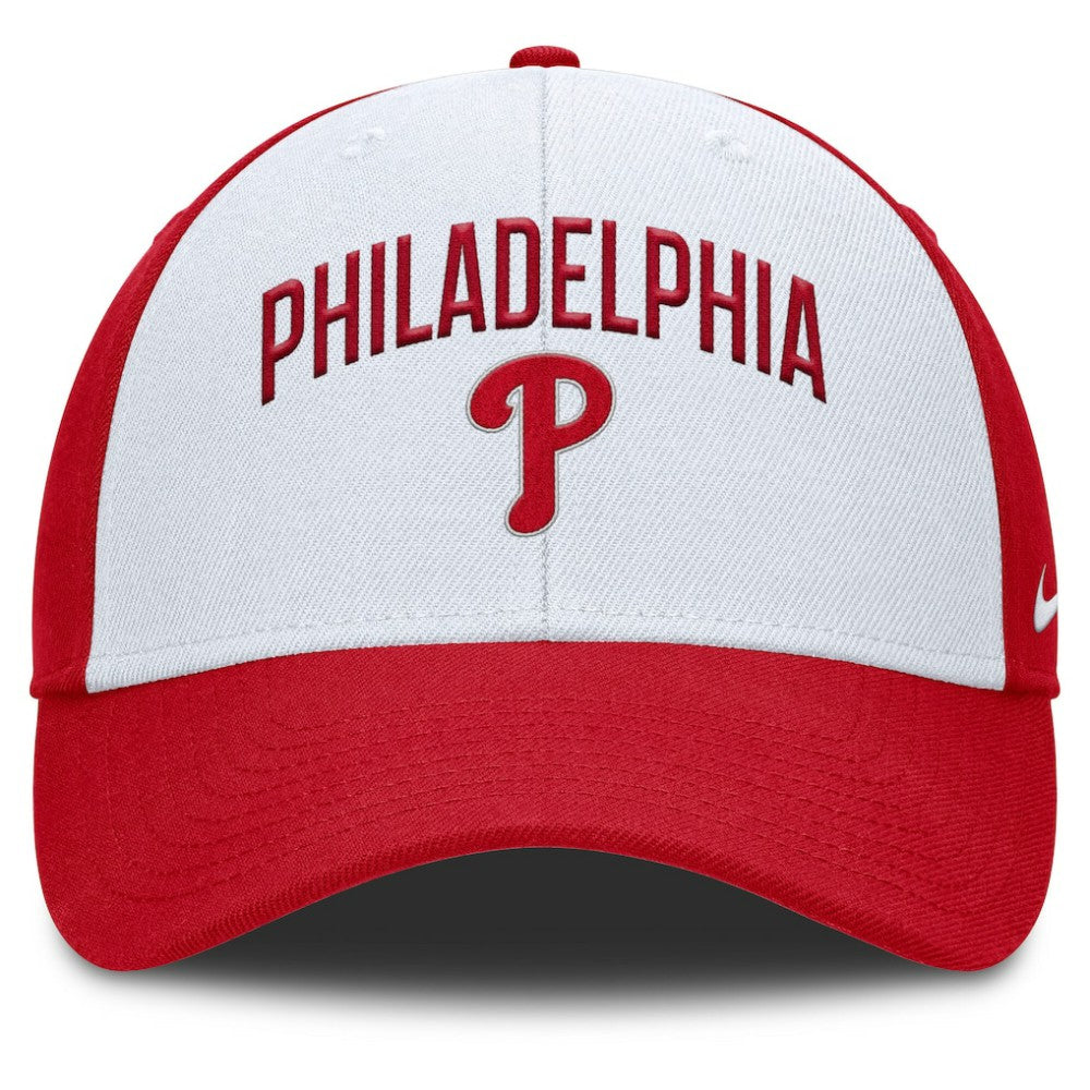 Philadelphia Phillies Nike Club Performance Adjustable Hat - White/Red Hats