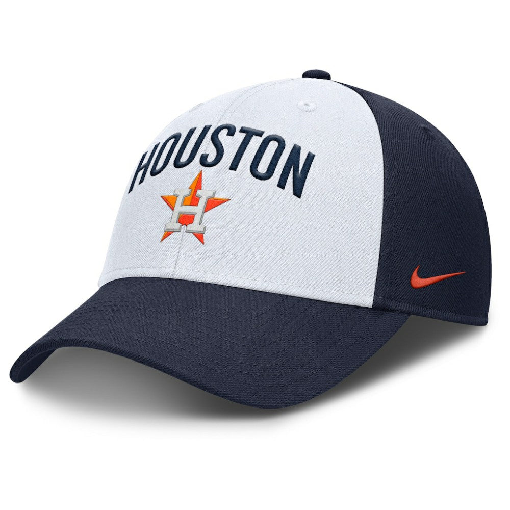 Houston Astros Nike Club Performance Adjustable Hat - White/Navy Hats