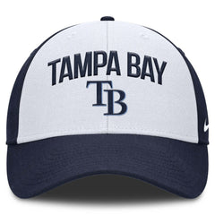 Tampa Bay Rays Nike Club Performance Adjustable Hat - White/Navy Hats