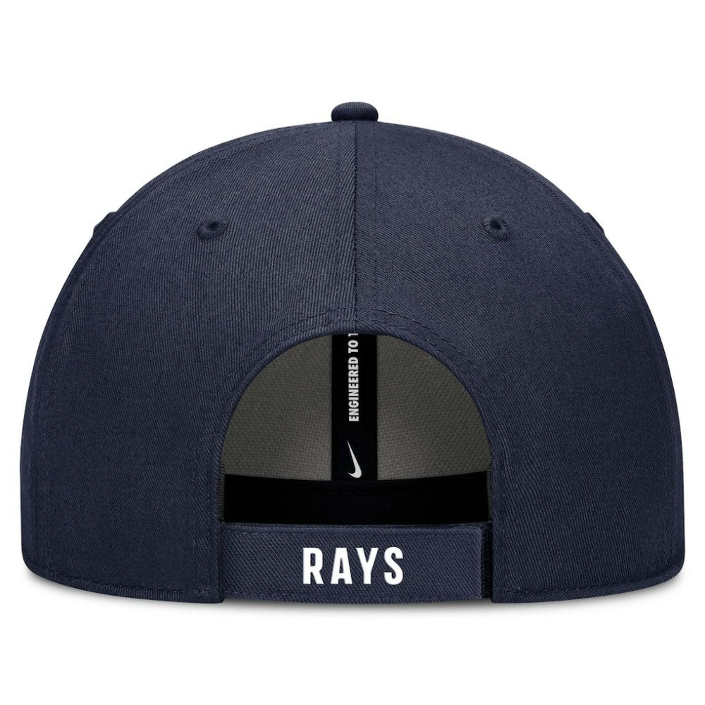 Tampa Bay Rays Nike Club Performance Adjustable Hat - White/Navy Hats