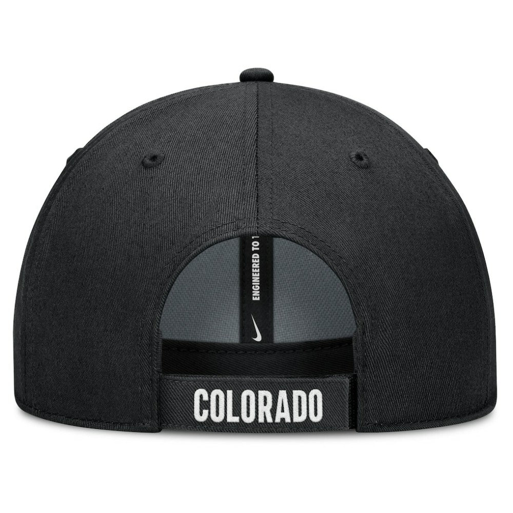 Colorado Rockies Nike Club Performance Adjustable Hat - White/Black Hats