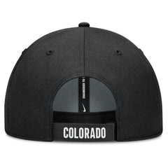 Colorado Rockies Nike Club Performance Adjustable Hat - White/Black Hats