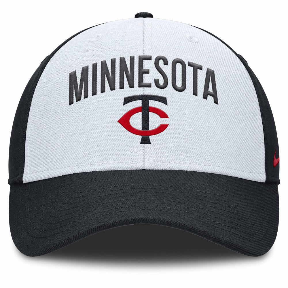 Minnesota Twins Nike Club Performance Adjustable Hat - White/Navy Hats