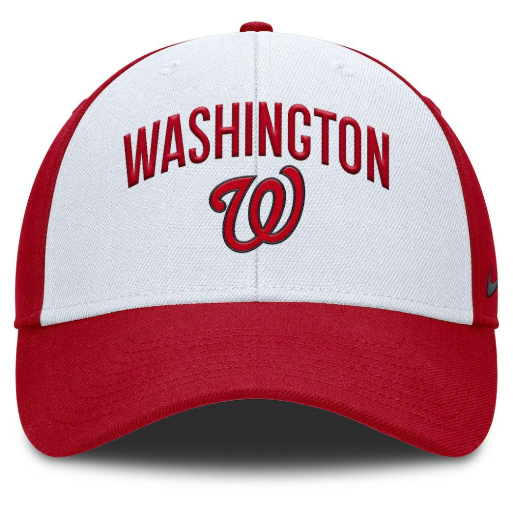 Washington Nationals Nike Club Performance Adjustable Hat - White/Red Hats