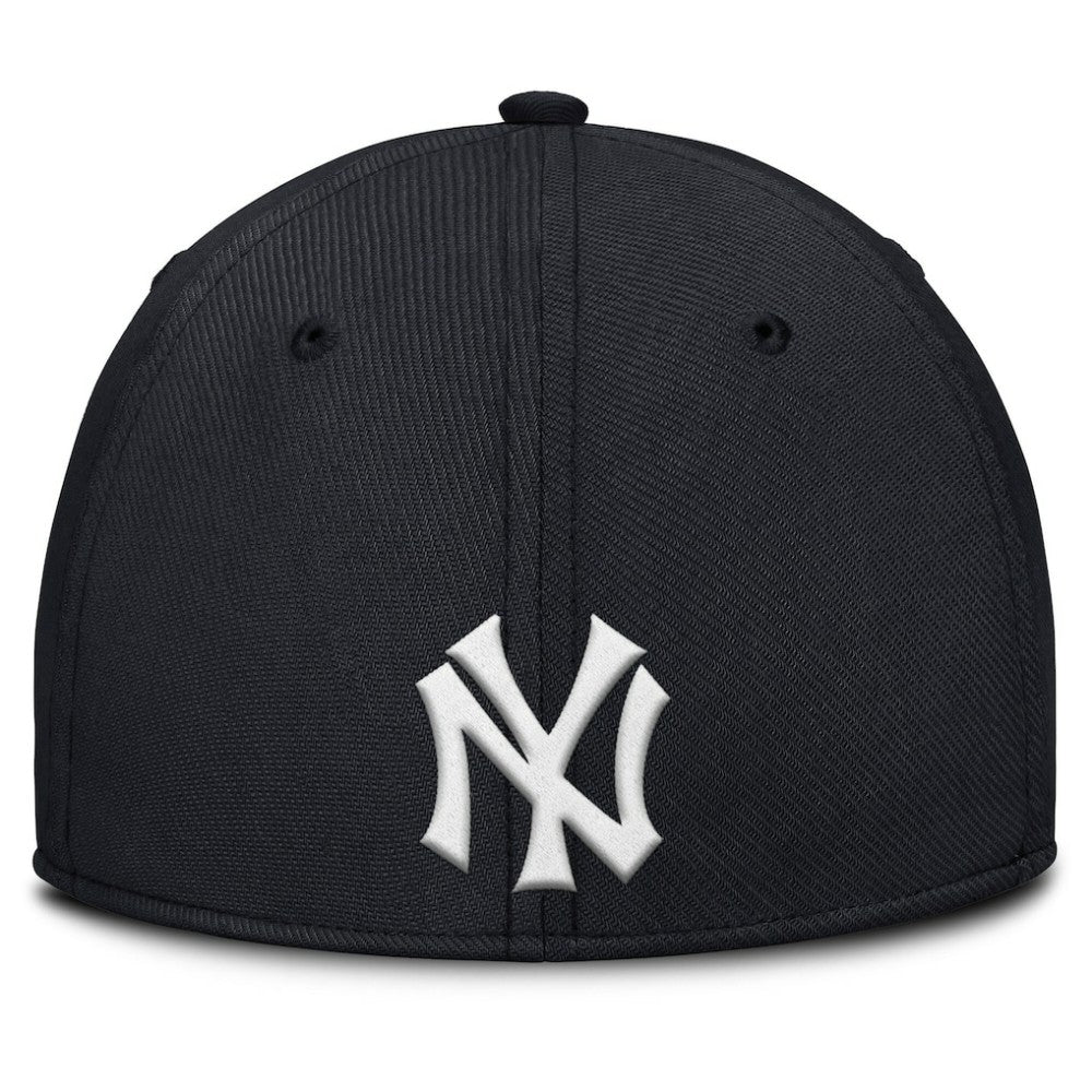 New York Yankees Nike Rise Swoosh Performance Flex Hat - Gray/Navy Hats