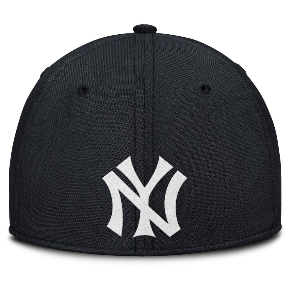 New York Yankees Nike Rise Swoosh Performance Flex Hat - Navy/Gray Hats
