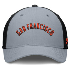 San Francisco Giants Nike Rise Swoosh Performance Flex Hat - Gray/Black Hats