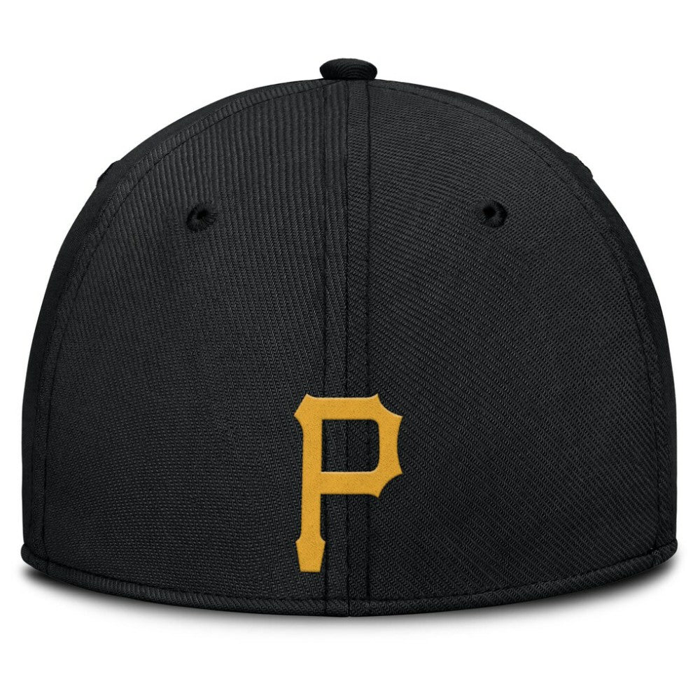 Pittsburgh Pirates Nike Rise Swoosh Performance Flex Hat - Gray/Black Hats