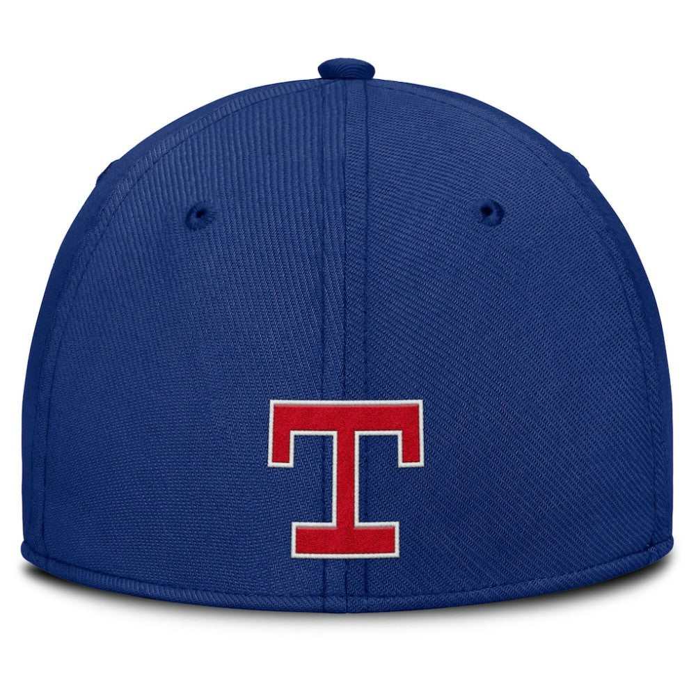 Texas Rangers Nike Rise Swoosh Performance Flex Hat - Gray/Royal Hats